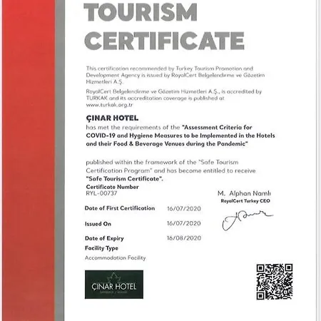 艾瓦勒克奇纳尔酒店 3* Ayvalı